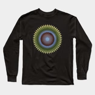 Stained Glass Geometry #2 - the sun also rises Long Sleeve T-Shirt
